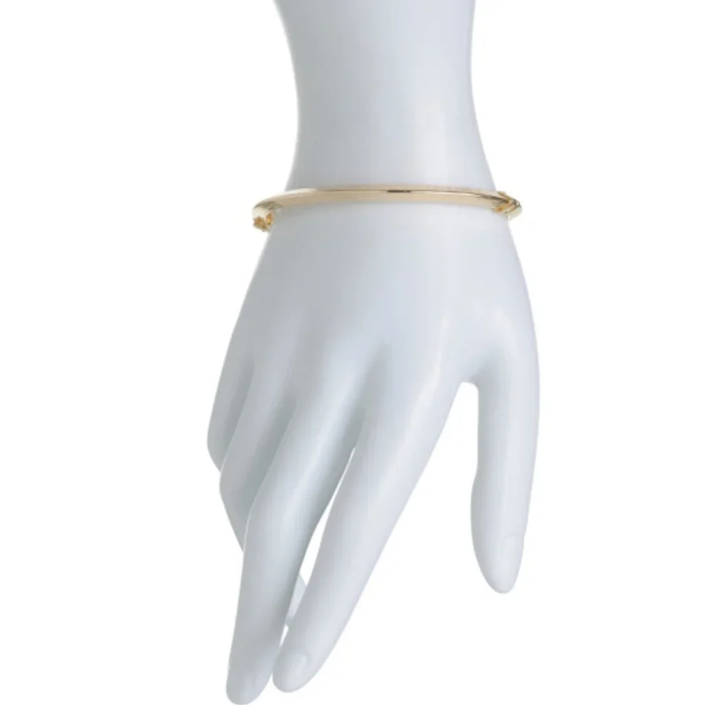 MIA FIORE Gold Plated 925 Sterling Silver Greek Key Dyadema Bangle Bracelet